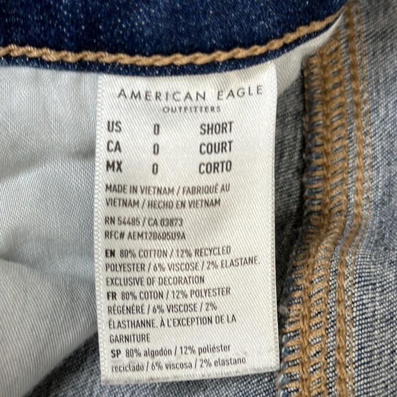 American Eagle Womens Jeggings Skinny Jeans Thrashed Distressed, Size 0 Short - Picture 9 of 12